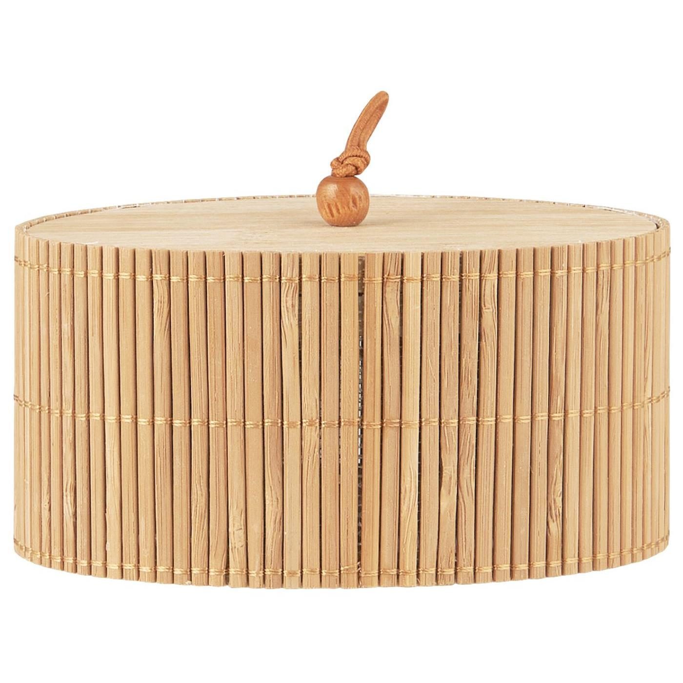 Oval eske av bambus fra Ib Laursen