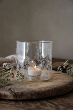 Lykt med blomstermønster- lav