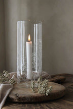 Lykt med blomstermønster- høy