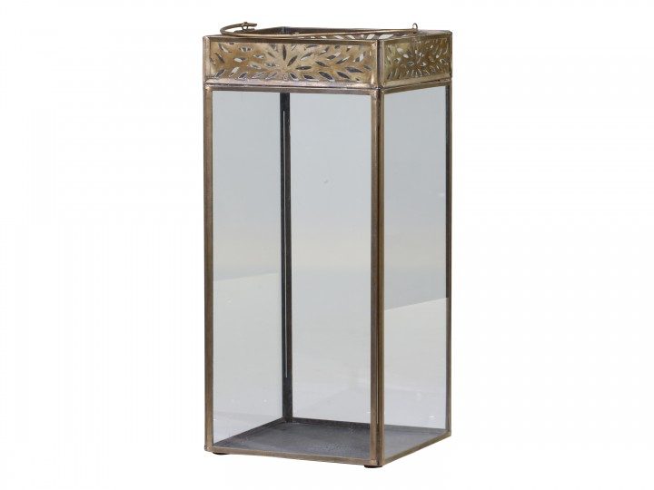 Lanterne i gullfarget metall fra Chic Antique