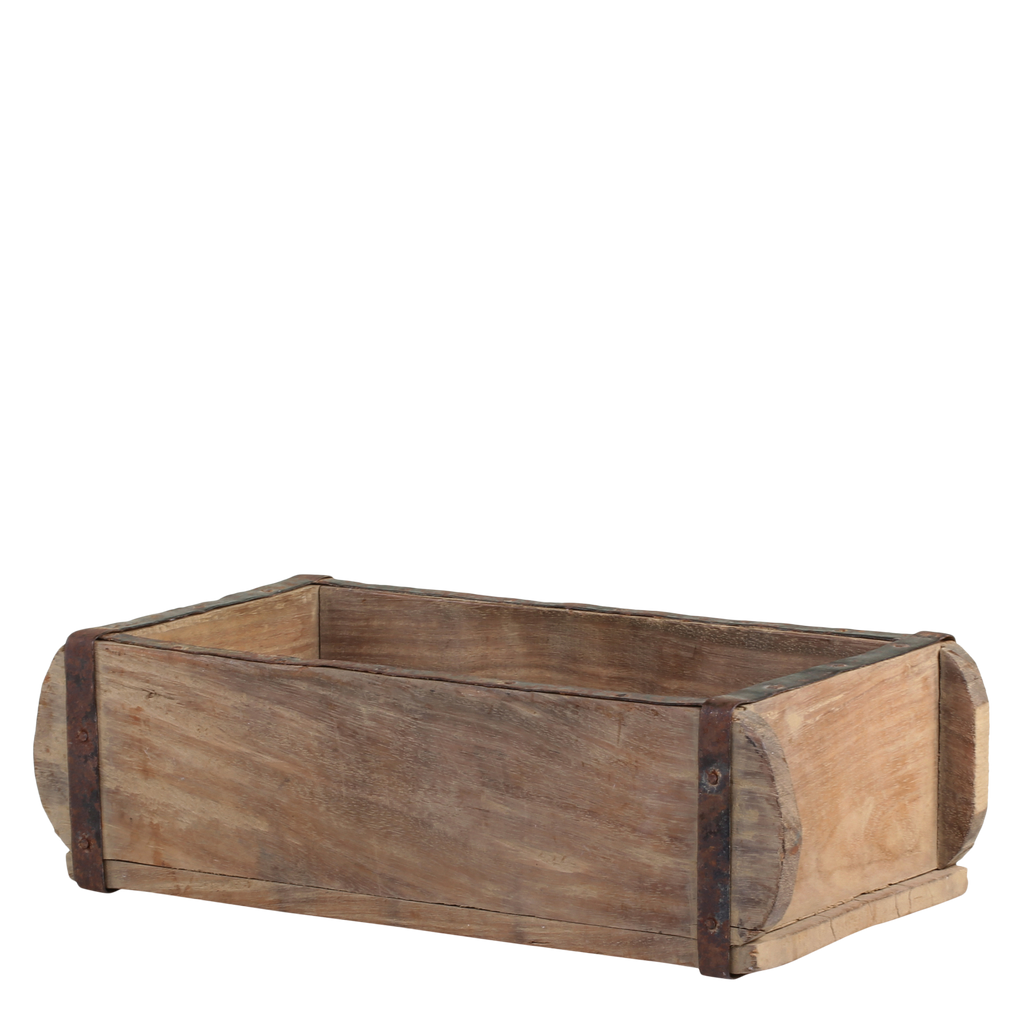 Vintage trekasse i resirkulert tre