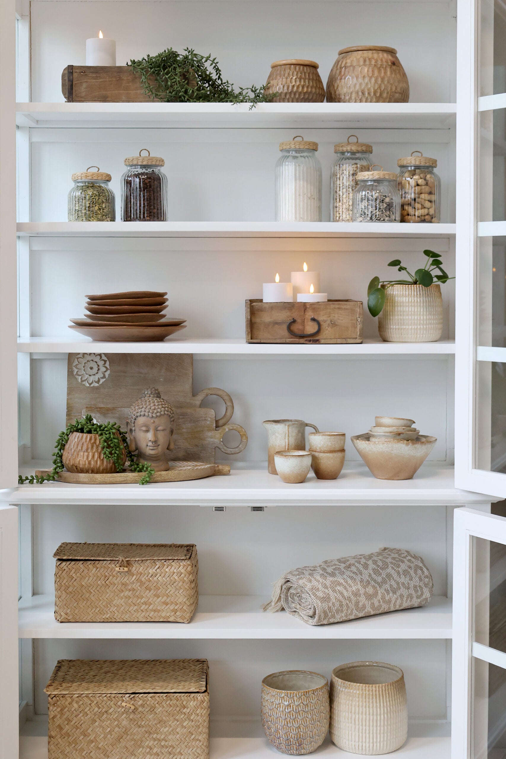 Vintage trekasse i resirkulert tre