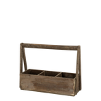 Kasse med håndtak og tre rom