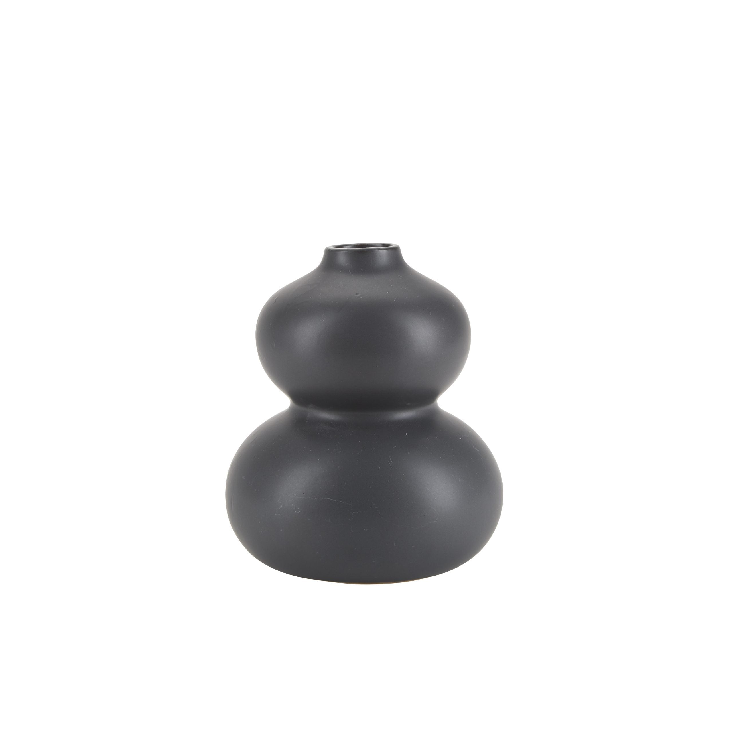 Sort keramikkvase fra Bahe