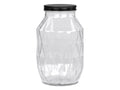 Glasskrukke med lokk- fire størrelser