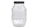 Glasskrukke med lokk- fire størrelser