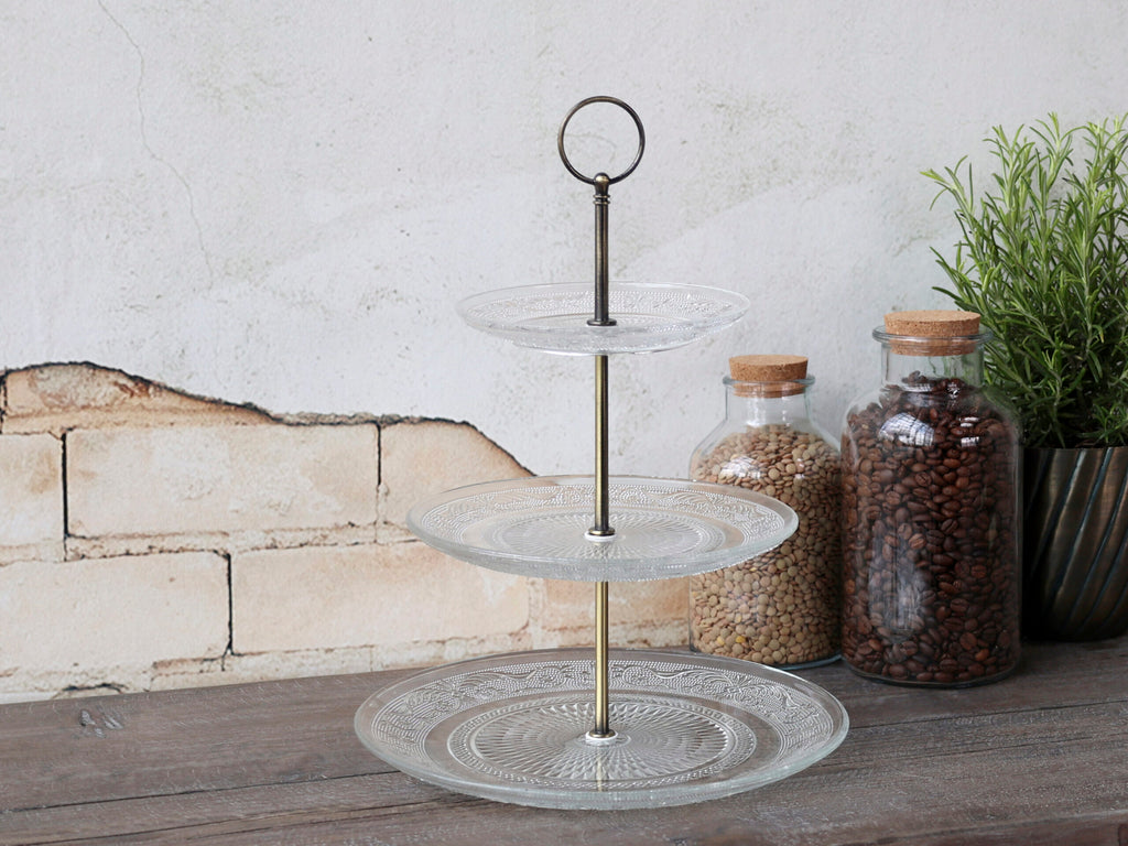 Etasjefat med tre glassflater