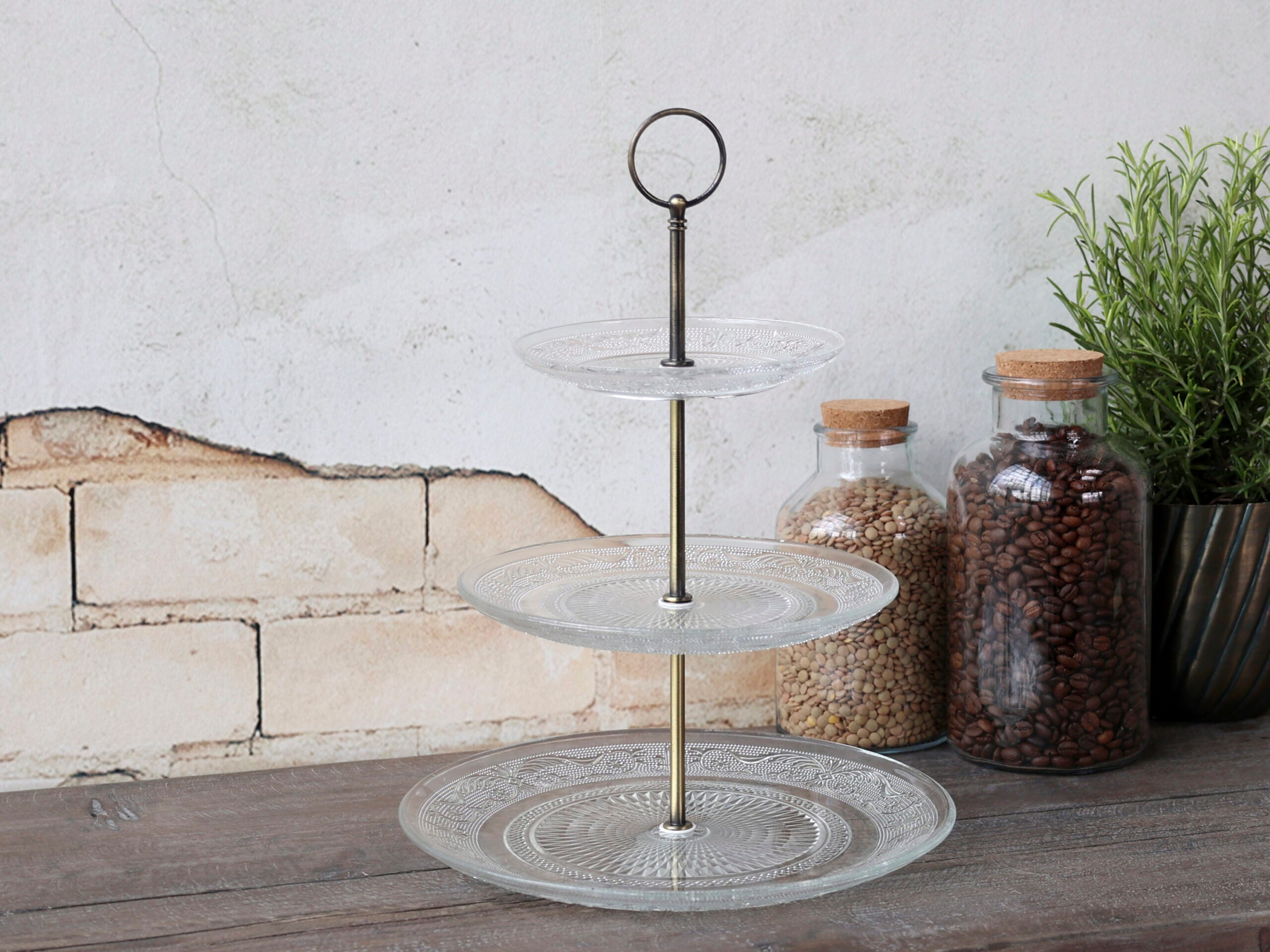 Etasjefat med tre glassflater