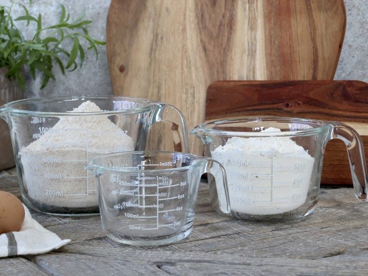 Målekanner av glass fra Chic Antique- tre størrelser