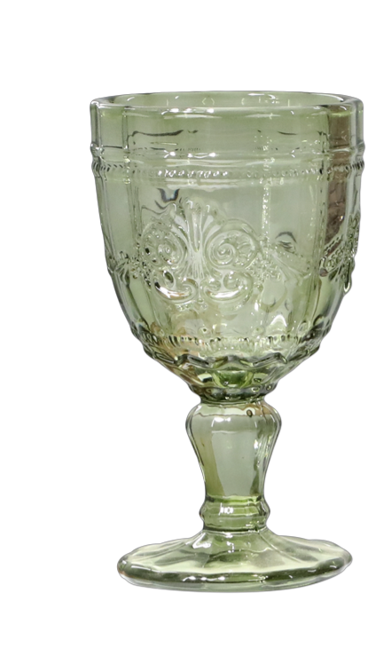 Vinglass m. mønster fra Chic Antique- fire varianter