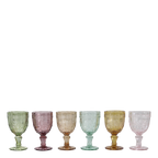 Vinglass m. mønster fra Chic Antique- fire varianter