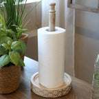 Tours kjøkkenrulleholder i mangotre fra Chic Antique