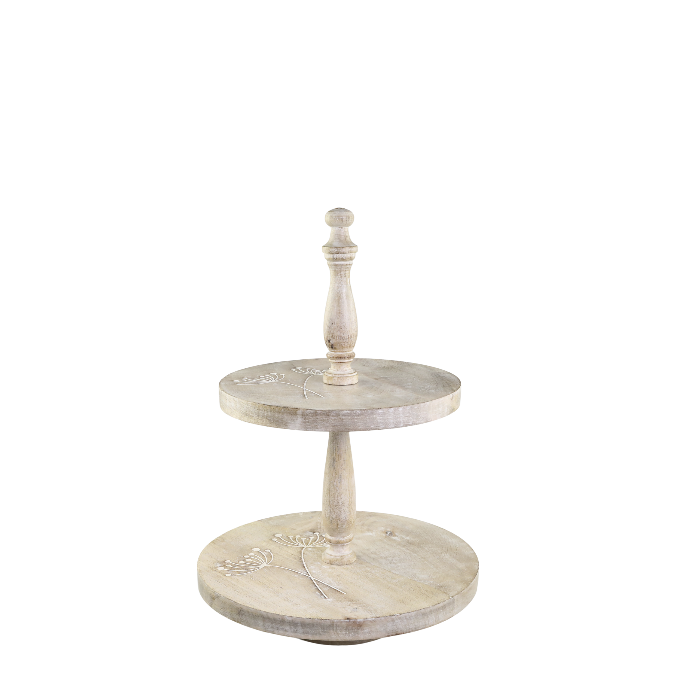 Tours etasjefat med utskjæring i mangotre