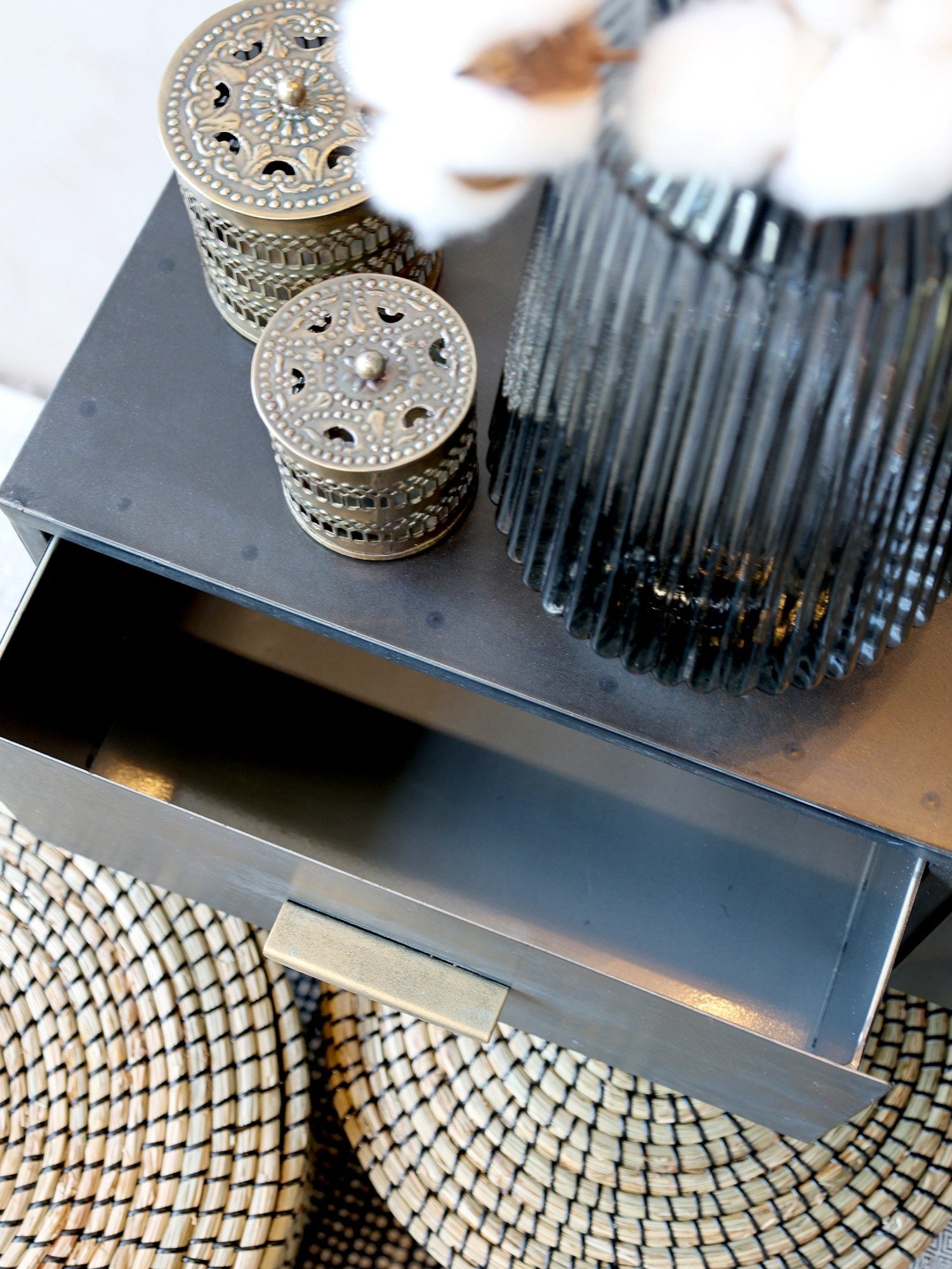 Rustikk oppbevaringsboks med lokk- to varianter