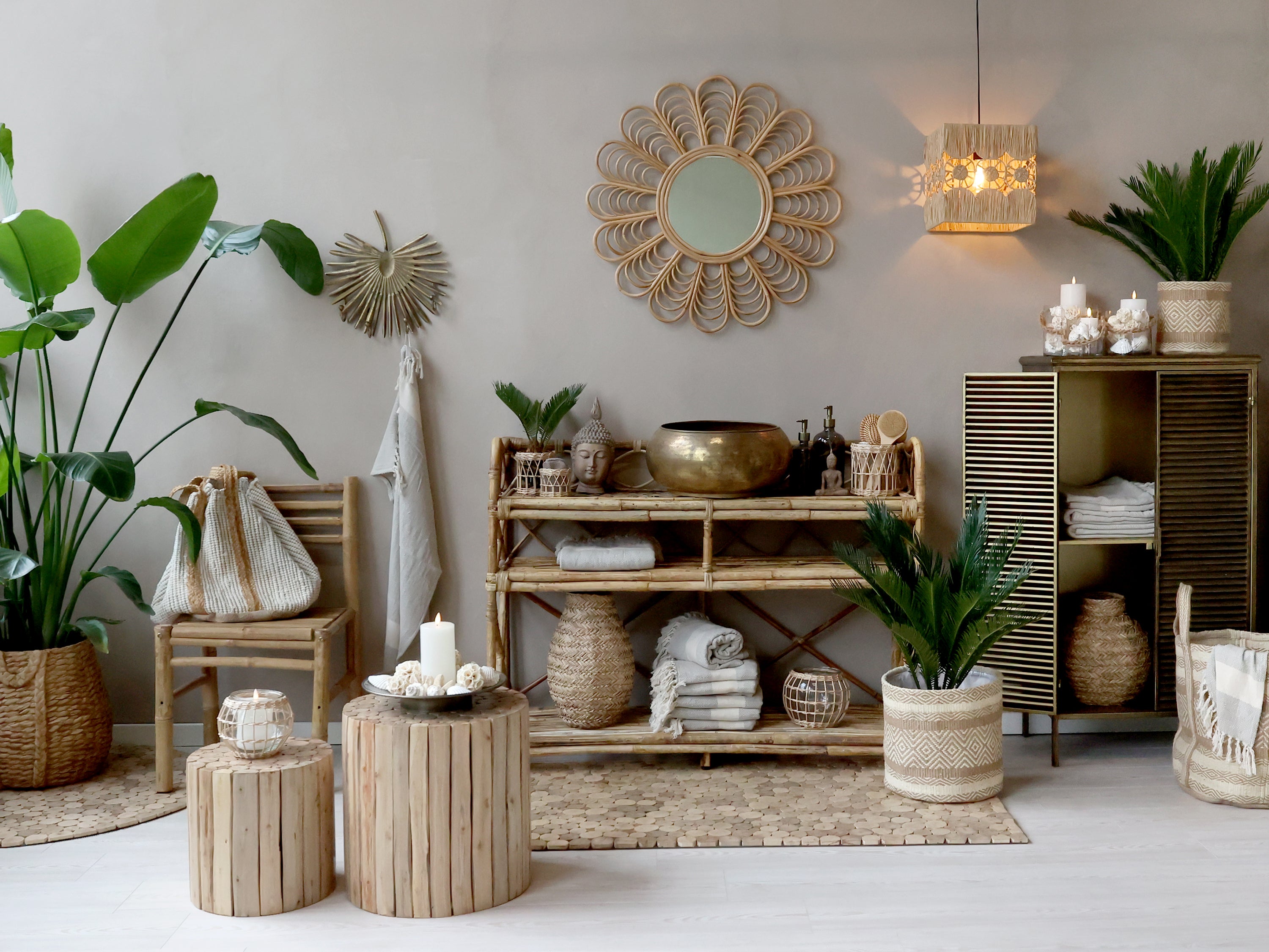 Potteskjuler i jute fra Chic Antique - to størrelser