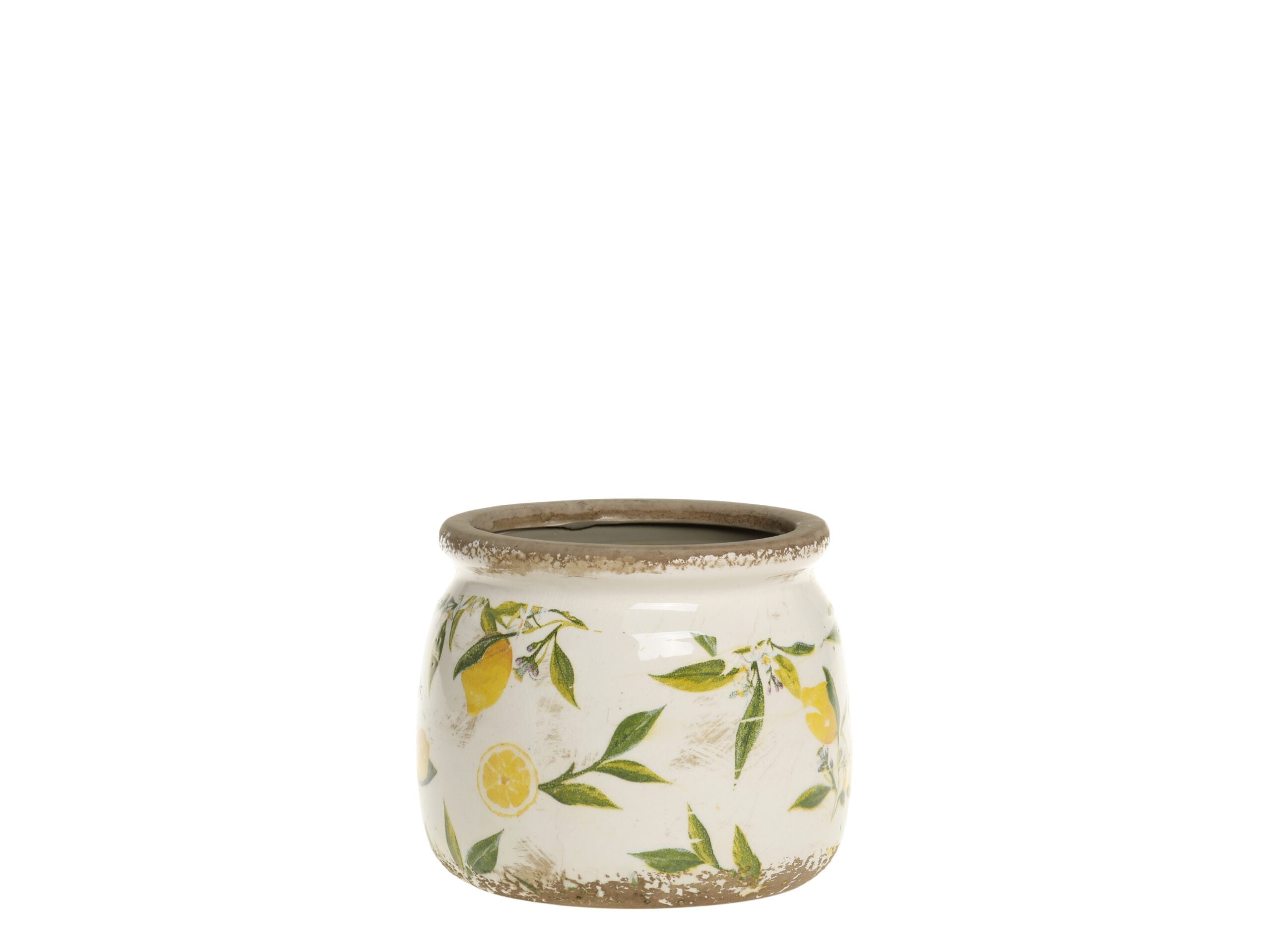 Potte med sitronmønster - to varianter