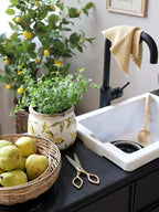 Potte med sitronmønster - to varianter