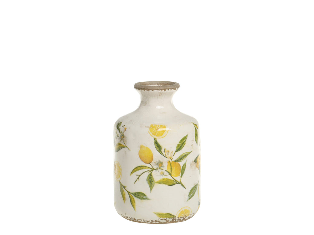Vase med sitronmønster- to størrelser