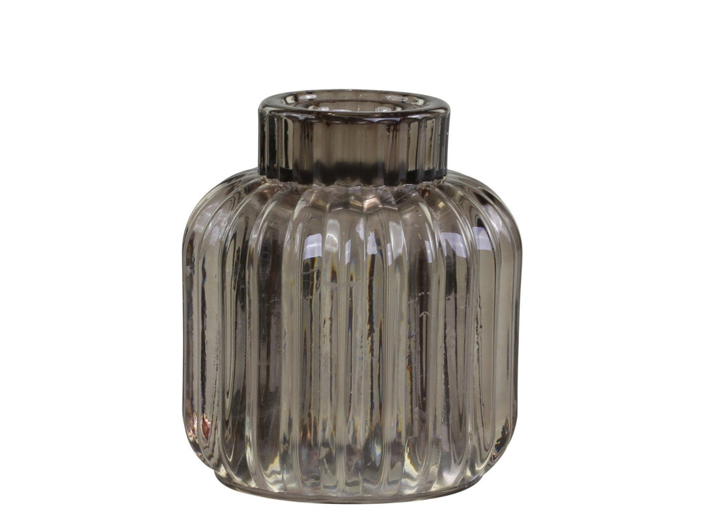 Sett med to lysestaker i glass fra Chic Antique