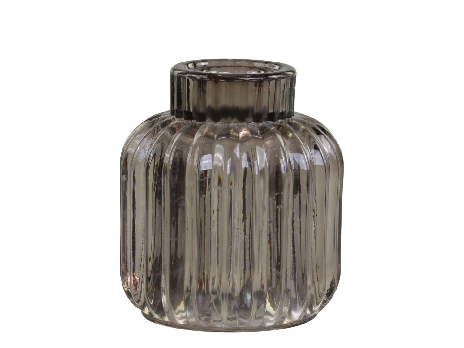 Sett med to lysestaker i glass fra Chic Antique