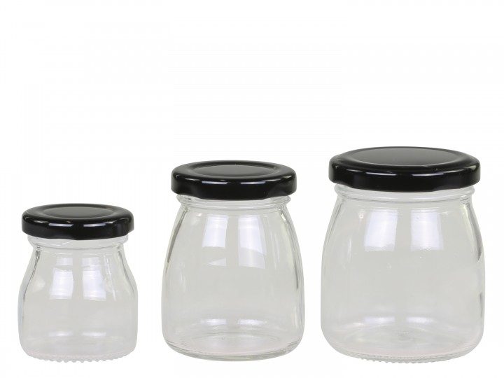 Sett med tre krukker fra Chic Antique