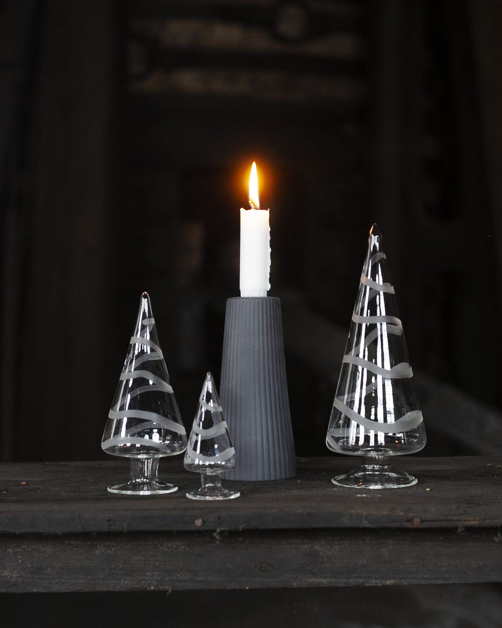 Granbo dekortre i mønstret glass- tre størrelser