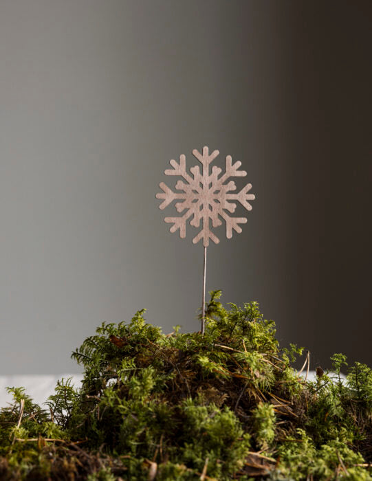 Adeløv dekorasjon på en pinne - to farger