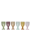 Chic Antique Saint-Emilion vinglass med mønster - finnes i 6 farger