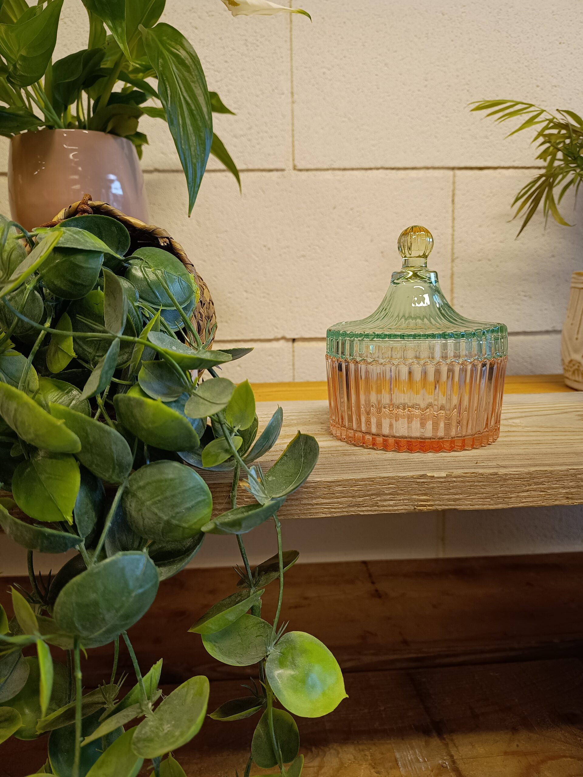 Bonbonniere glasskrukker- to størrelser