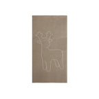 Serviett "Reinsdyr" - beige