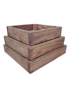 Fat av gjenbrukstre- tre størrelser