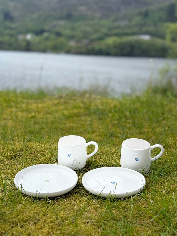 Krus med blått hjerte