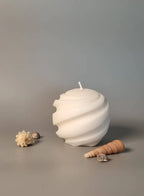 Swirl dekorlys av 100% rapsvoks